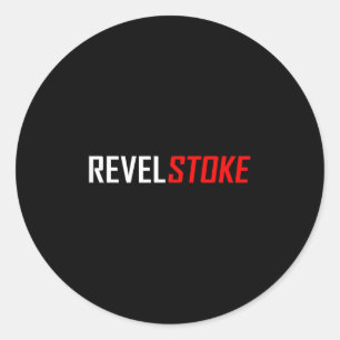 Revelstoke, Brits-Columbia Ronde Sticker
