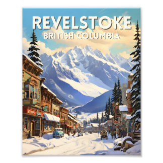 Revelstoke Canada Reizen Kunst Vintage Poster