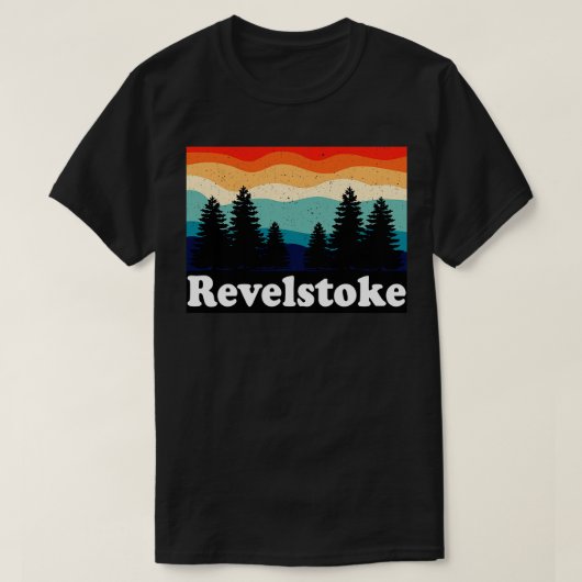 Revelstoke Canada Retro T-shirt (Design voorkant)