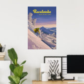 Revelstoke Canada Ski Resort Reisposter Poster (Thuiskantoor)