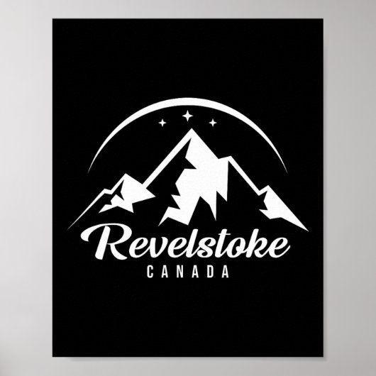 Revelstoke Canada Skigebied Snowboarden Poster (Voorkant)