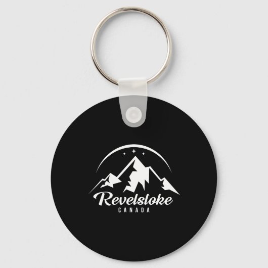 Revelstoke Canada Skigebied Snowboarden Sleutelhanger (Voorkant)