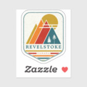  Revelstoke Canada Skisouvenir Sticker (Vel)