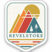  Revelstoke Canada Skisouvenir Sticker (Voorkant)