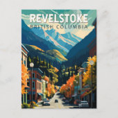 Revelstoke Canada Travel Art Vintage Briefkaart (Voorkant)