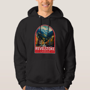 Revelstoke Canada Travel Art Vintage Hoodie