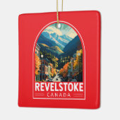 Revelstoke Canada Travel Art Vintage Keramisch Ornament (Links)