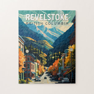 Revelstoke Canada Travel Art Vintage Legpuzzel
