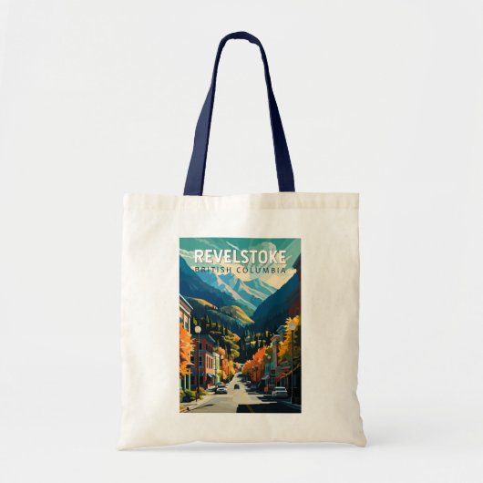 Revelstoke Canada Travel Art Vintage Tote Bag (Voorkant)