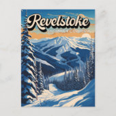 Revelstoke Canada Winter Vintage Briefkaart (Voorkant)