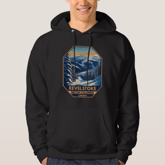 Revelstoke Canada Winter Vintage Hoodie (Voorkant)