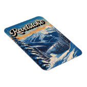 Revelstoke Canada Winter Vintage Magneet (Rechterzijde)