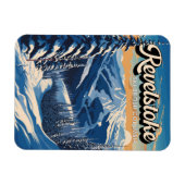 Revelstoke Canada Winter Vintage Magneet (Horizontaal)