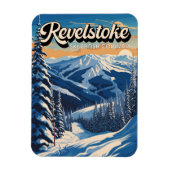 Revelstoke Canada Winter Vintage Magneet (Verticaal)