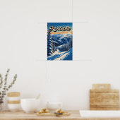 Revelstoke Canada Winter Vintage Poster (Keuken)