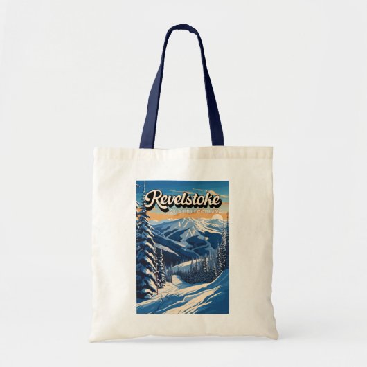 Revelstoke Canada Winter Vintage Tote Bag (Voorkant)