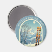 Revelstoke Mountain Canada ski-souvenir  Magneet (Voorkant / Achterkant)