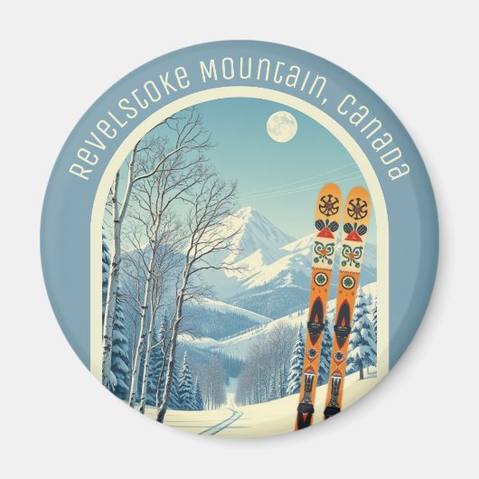 Revelstoke Mountain Canada ski-souvenir  Magneet (Voorkant)