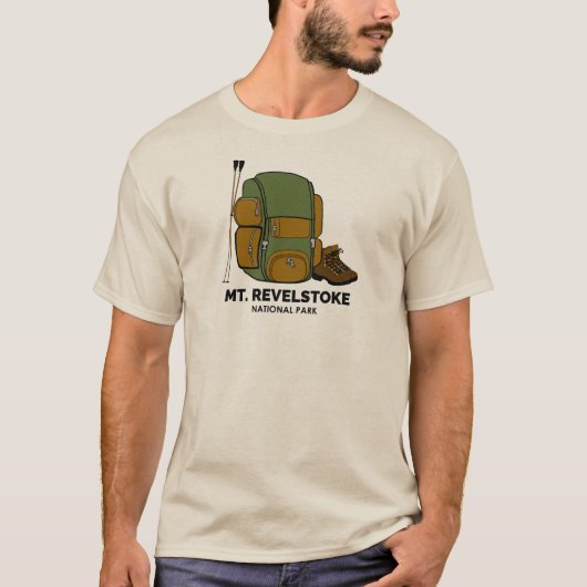 Revelstoke National Park-rugzak monteren T-shirt (Voorkant)
