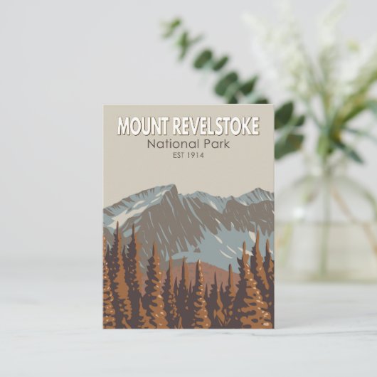 Revelstoke National Park Travel Art monteren Briefkaart (Staand voorkant)