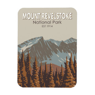  Revelstoke National Park Travel Art monteren Magneet