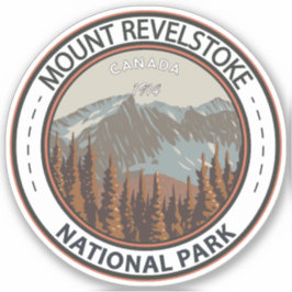  Revelstoke National Park Travel Art monteren Sticker