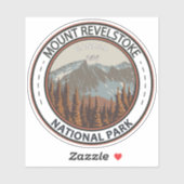  Revelstoke National Park Travel Art monteren Sticker (Vel)