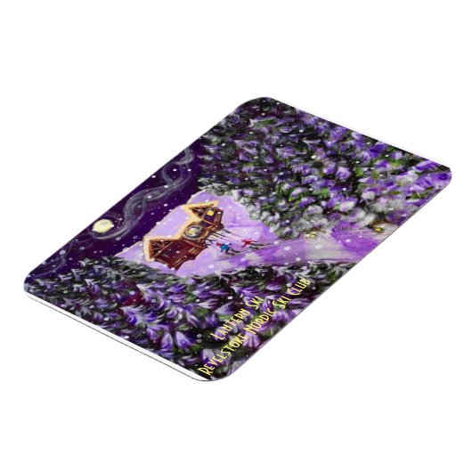 Revelstoke Nordic Ski Club Lantern Ski Magneet (Linkerzijde)