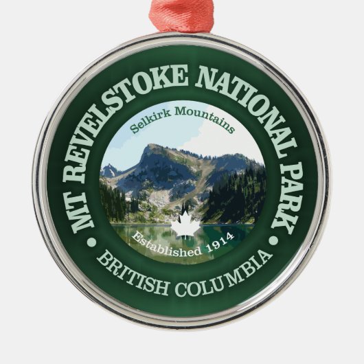 Revelstoke NP monteren Metalen Ornament (Voorkant)