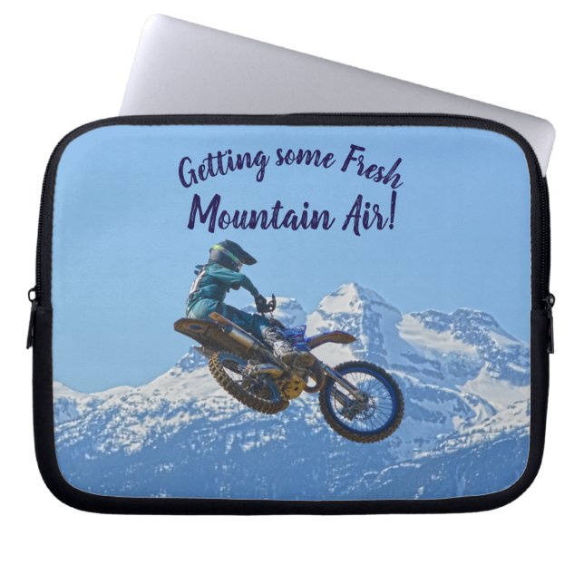 Revelstoke Ride - MotoX Racing in British Columbia Laptop Sleeve (Voorkant)