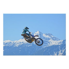 Revelstoke Ride - MotoX Racing in Brits-Columbia Foto Afdruk
