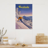 Revelstoke Snowboarden Reisposter Poster (Keuken)