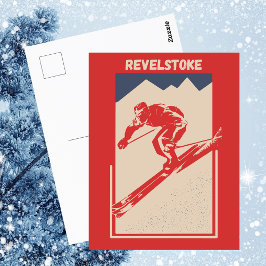Revelstoke Sun Peaks British Columbia Canada Ski Briefkaart