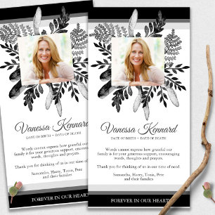 Revement Dark Floral begrafenis Dank u kaarten