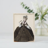 Reven van weduwe 18e eeuw postkaart (Staand voorkant)