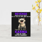 Revenge Can Be Bitter Sweet But If You Sit Back An Kaart (Gele Bloem)