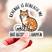 Revenge Is Beneath Me beroemd gemaakt door Cat Vin Sticker