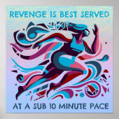 Revenge Runner Motivatie Poster (Voorkant)