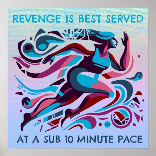Revenge Runner Motivatie Poster (Voorkant)