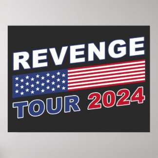 Revenge Tour 2024: Pro-Trump Politieke Inspiratie Poster