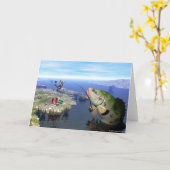 Revenge van het Mutant Bass Wenskaart Kaart (Gele Bloem)