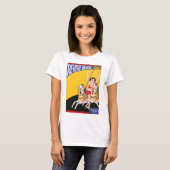 Revere Beach Carrousel Poster Nostalgisch Pat T-shirt (Voorkant volledig)