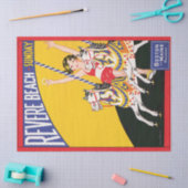  Revere Beach Carrousel Poster Nostalgisch Pat Tissuepapier (Craft)