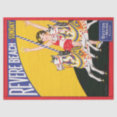  Revere Beach Carrousel Poster Nostalgisch Pat Tissuepapier (Voorkant)