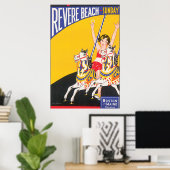 Revere Beach Vintage Travel Poster (Thuiskantoor)