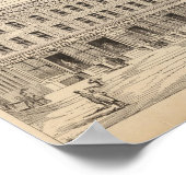 Revere House en Crosby Block in Brattleboro Poster (Hoek)