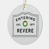 Revere, MA Holiday Wreater Keramisch Ornament (Links)