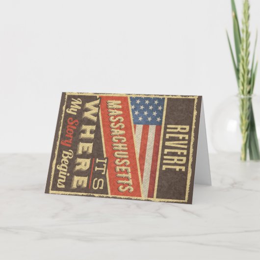 Revere Massachusetts Kaart (Voorkant)