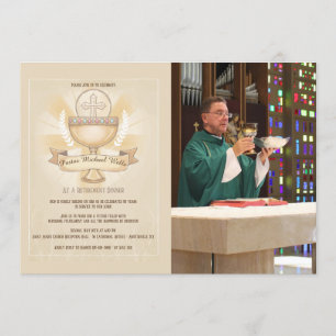 Revered Chalice Photo Retirement Dinner Kaart