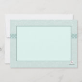 Revered Paisley Religieuze Uitnodiging (Achterkant)